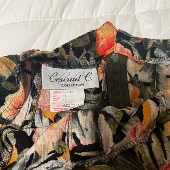 midi to maxi floral hawaiian print skirt with button details down the front - Picture 5 of 7